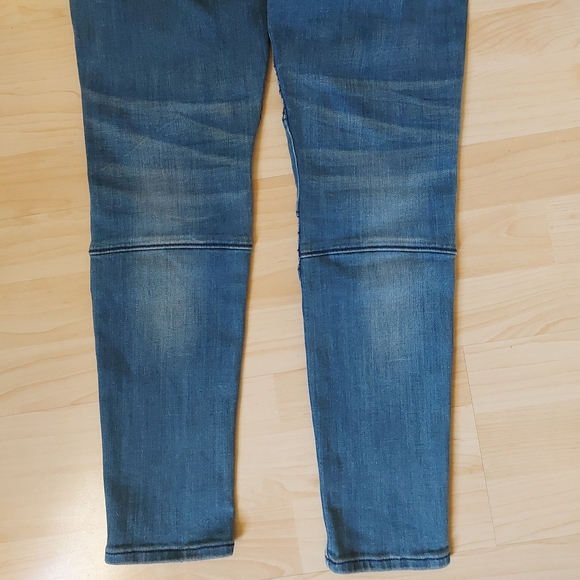 True Religion Halle Mid Rise Super Skinny Distressed Embroidered Jeans - Picture 7 of 11